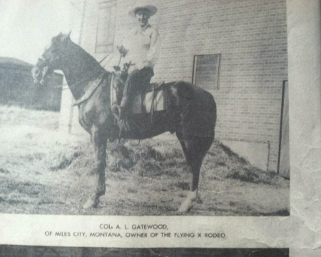 stallion - Col, A. L. Gatewood, Of Miles City, Montana, Owner Of The Flying X Rodeo